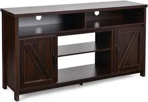 SlickBlue 59 Inch TV Stand Media Center Console Cabinet with Barn Door for TV's 65 Inch
