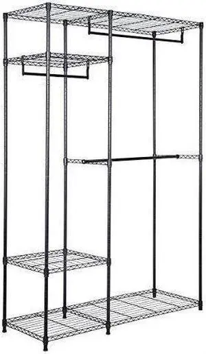 SlickBlue Portable Steel Closet Hanger Storage Rack Organizer