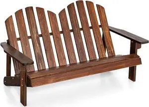 SlickBlue 2 Person Adirondack Chair with High Backrest