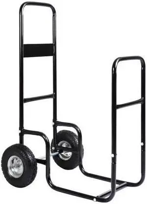 SlickBlue Rolling Firewood Carrier Wood Mover