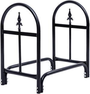SlickBlue 2 Feet Outdoor Heavy Duty Steel Firewood Storage Holder
