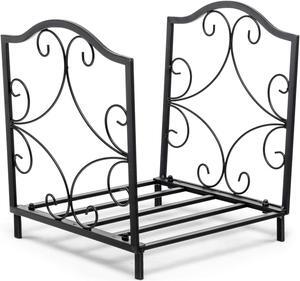 SlickBlue Heavy-Duty Steel Firewood Log Rack