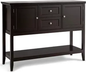 SlickBlue Wooden Sideboard Buffet Console Table  with Drawers and Storage