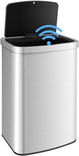 SlickBlue 13 Gallons Automatic Garbage Can with Rectangular Infrared Motion Sensor