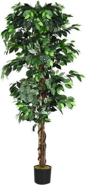 SlickBlue 6 Feet Artificial Ficus In/Outdoor Home Tree
