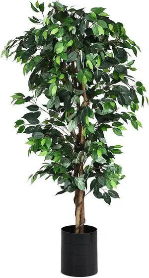 SlickBlue 6 Feet Artificial Ficus Silk Tree