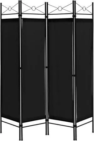 6 Feet 4-Panel Folding Freestanding Room Divider
