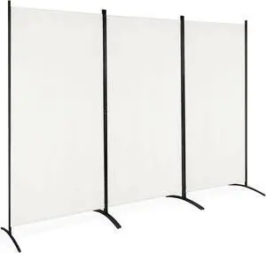 SlickBlue 3-Panel Room Divider Folding Privacy Partition Screen for Office Room