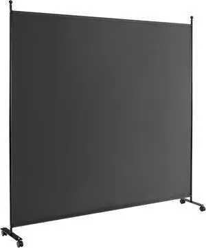 SlickBlue 6 Feet Single Panel Rolling Room Divider with Smooth Wheels
