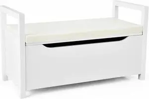 SlickBlue Shoe Storage Bench with Cushion Seat for Entryway