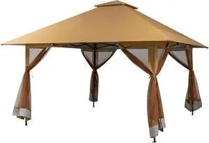 SlickBlue 13 x 13 Feet Pop-up Instant Canopy Tent with Mesh Sidewall