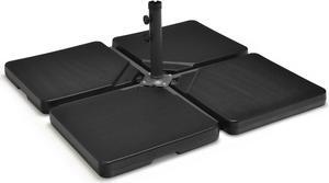 SlickBlue 4 Pieces 13L Cantilever Offset Patio Umbrella Base with Easy-Fill Spouts