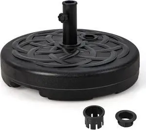 SlickBlue 22 Inch Fillable Heavy-Duty Round Patio Umbrella Base Stand