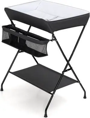 SlickBlue Baby Storage Folding Diaper Changing Table