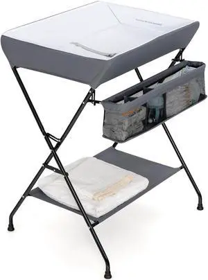 SlickBlue Baby Storage Folding Diaper Changing Table