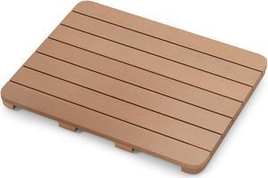 SlickBlue Waterproof HIPS Bath Spa Shower Mat with Non Slip Foot Pads