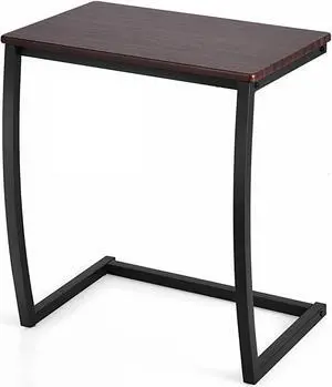 SlickBlue Steel Frame C-shaped Sofa Side End Table