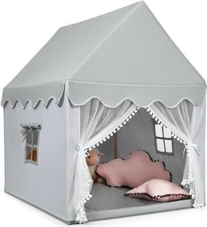 SlickBlue Kids Large Play Castle Fairy Tent with Mat
