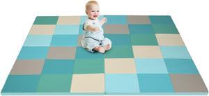 SlickBlue 58 Inch Toddler Foam Play Mat Baby Folding Activity Floor Mat