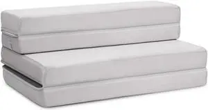 SlickBlue 4 Inch Folding Sofa Bed Foam Mattress with Handles-Twin XL