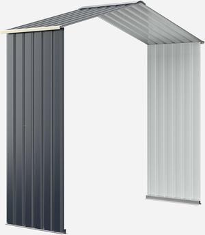 SlickBlue Outdoor Storage Shed Extension Kit for 7 Feet Shed Width