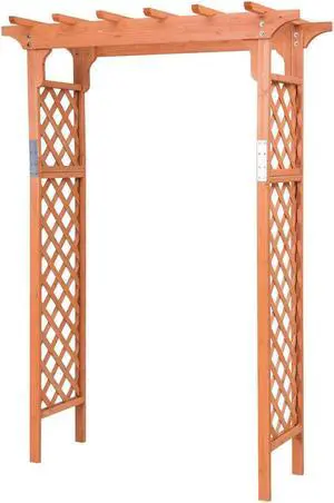 SlickBlue  Garden Wooden High Arbor Arch Plant Pergola