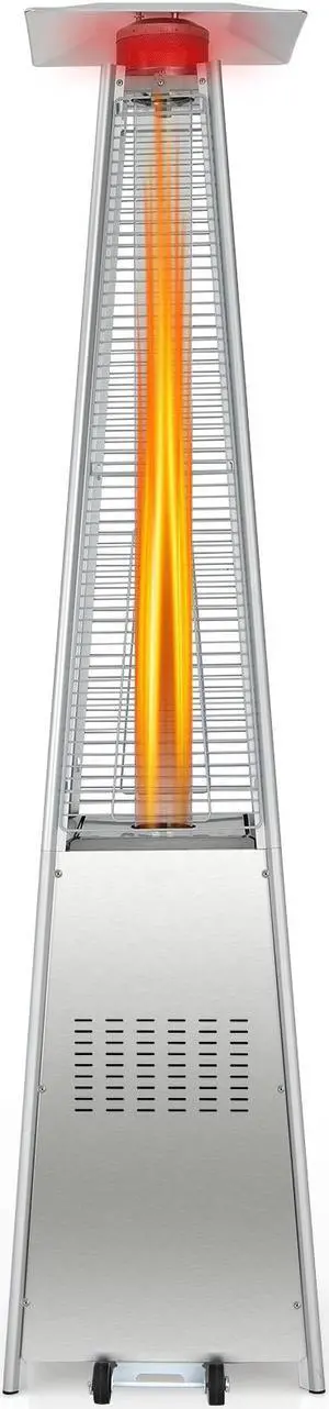 SlickBlue 42000 BTU Pyramid Patio Heater with Wheels