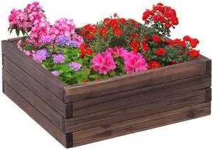 SlickBlue Square Raised Garden Bed Flower Vegetables Seeds Planter