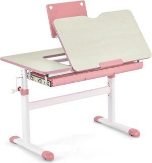 SlickBlue Height-Adjustable Kids Desk with Tilt Desktop and Book Stand