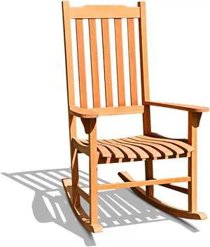SlickBlue Outdoor Rocking Chair Single Rocker for Patio Deck