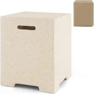 SlickBlue 2-in-1 Gas Tank Holder Side Table with Protective Cover
