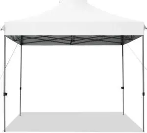 SlickBlue Portable Pop Up Canopy Event Party Tent Adjustable with Roller Bag