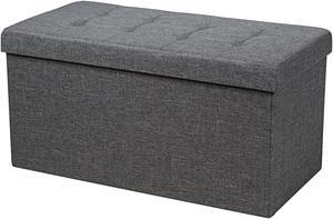 SlickBlue 31.5 Inch Fabric Foldable Storage with Removable Storage Bin
