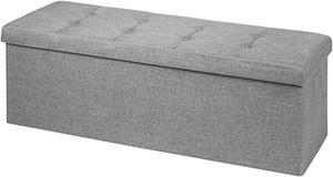 SlickBlue Fabric Folding Storage with Divider Bed End Bench