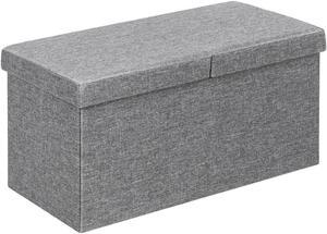 SlickBlue 30 Inch Folding Storage Ottoman with Lift Top