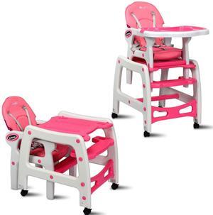 SlickBlue 3-in-1 Baby High Chair with Lockable Universal Wheels