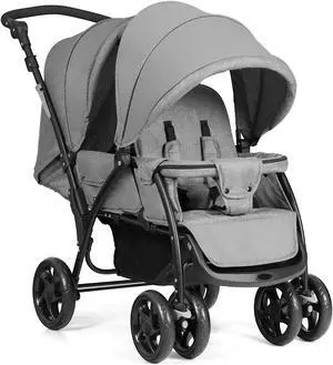 SlickBlue Foldable Lightweight Front Back Seats Double Baby Stroller