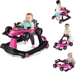 SlickBlue 4-in-1 Foldable Activity Push Walker with Adjustable Height