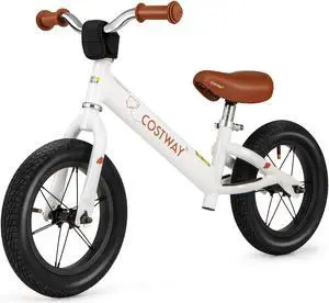 SlickBlue 12 Inch Toddler Balance Bike with Height Adjustable Handlebar and Seat
