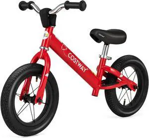 SlickBlue 12 Inch Toddler Balance Bike with Height Adjustable Handlebar and Seat