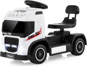 SlickBlue 6V Kids Electric Ride-on Truck with Height Adjustable Seat