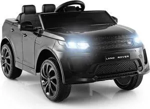 SlickBlue 12V Kids Ride On Car with Remote Control Lockable Doors Slow Start System and LED Lights