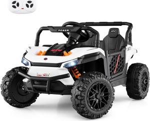 SlickBlue 12V Kids Ride on Truck Off-Road UTV with Parental Remote and Lights