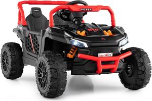 SlickBlue 12V Kids Ride on Truck Off-Road UTV with Parental Remote and Lights