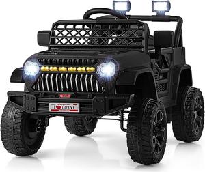 SlickBlue 12V Kids Ride on Truck Car with Parental Remote and Music Player