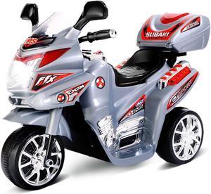 SlickBlue 3 Wheel Kids 6V Battery Powered Electric Toy Motorcycle