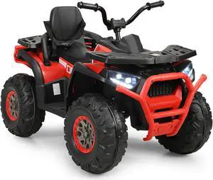 SlickBlue 12 V Kids Electric 4-Wheeler ATV Quad with MP3 and LED Lights