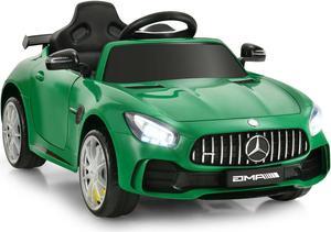 SlickBlue 12V Licensed Mercedes Benz Kids Ride-On Car with Remote Control-Green