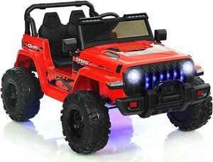 SlickBlue 12V Kids Ride-on Jeep Car with 2.4 G Remote Control