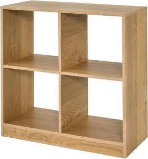 SlickBlue 4-Cube Kids Bookcase with Open Shelves